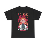 Immerse yourself in this striking Kyojuro Tee, perfect for any Kyojuro fan. Looking for more Demon Slayer merch? Explore our full collection of anime merch now!