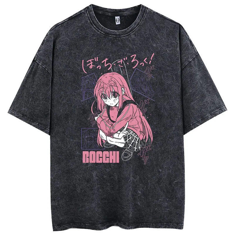 Here at Everythinganimee we only have the best shirts in the world! Rock your style with the Bocchi the Rock! Tee Collection, featuring 16 unique designs inspired by the iconic anime series. Each tee captures the distinct personality and vibe of the characters, with bold colors and standout graphics that bring the energy of Bocchi the Rock! to life. 