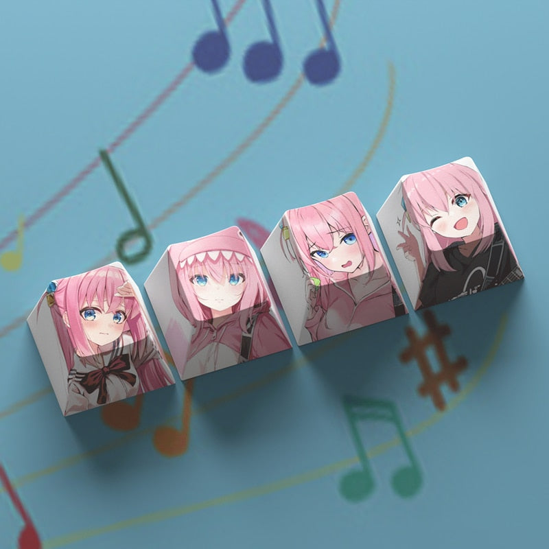 BOCCHI THE ROCK: 4-Piece Cherry Profile Keycaps Set