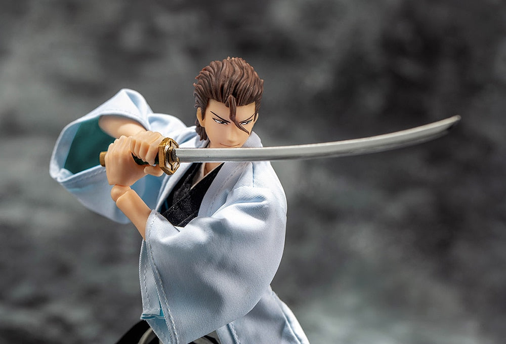 This figure of Sosuke, featuring his signature smirk radiates confidence and strength. If you are looking for more Bleach Merch, We have it all! | Check out all our Anime Merch now!