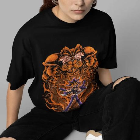 This tee captures the magic of Yami Yugi. If you're looking for more Yu-Gi-Oh merch, we have it all! Check out our anime merch now—free shipping!