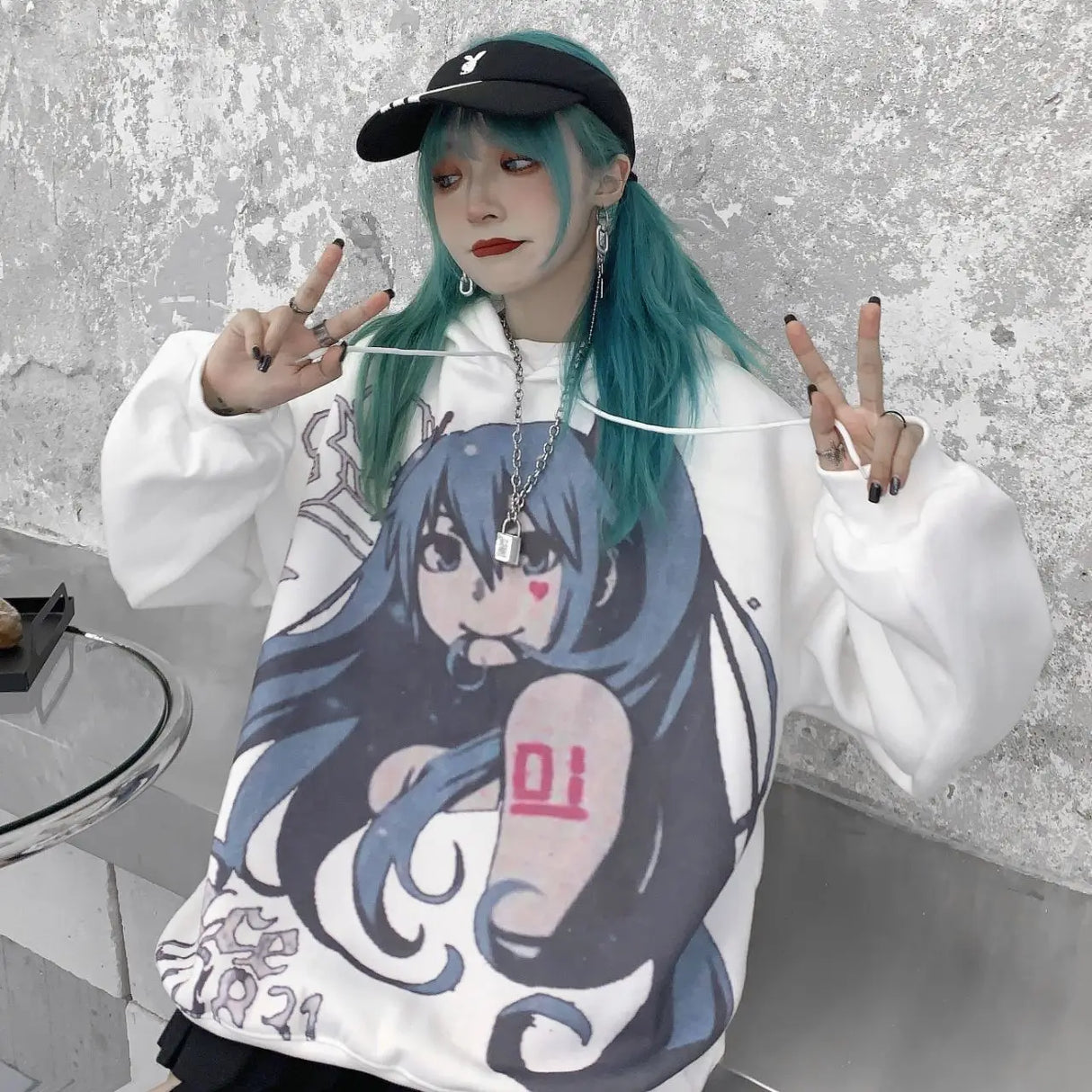 Pastel Witch Anime Manga Long Sleeve Crewneck Sweatshirt