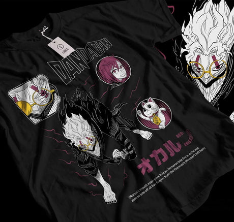 Immerse yourself in this striking Okarun Tee, perfect for anime fans. Looking for more Dandadan merch? Explore our full collection of anime merch now!