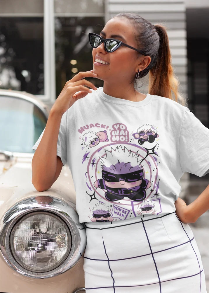 This tee captures the magic of Satoru Gojo. If you're looking for more Jujutsu Kaisen merch, we have it all! Check out our anime merch now—free shipping!