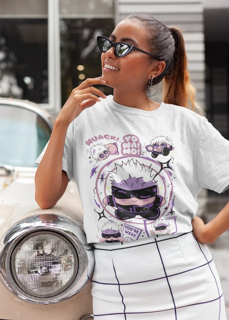 This tee captures the magic of Satoru Gojo. If you're looking for more Jujutsu Kaisen merch, we have it all! Check out our anime merch now—free shipping!
