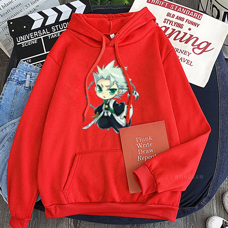 Tōshirō Hitsugaya Hooded Pullover Oversized Sweatshirt