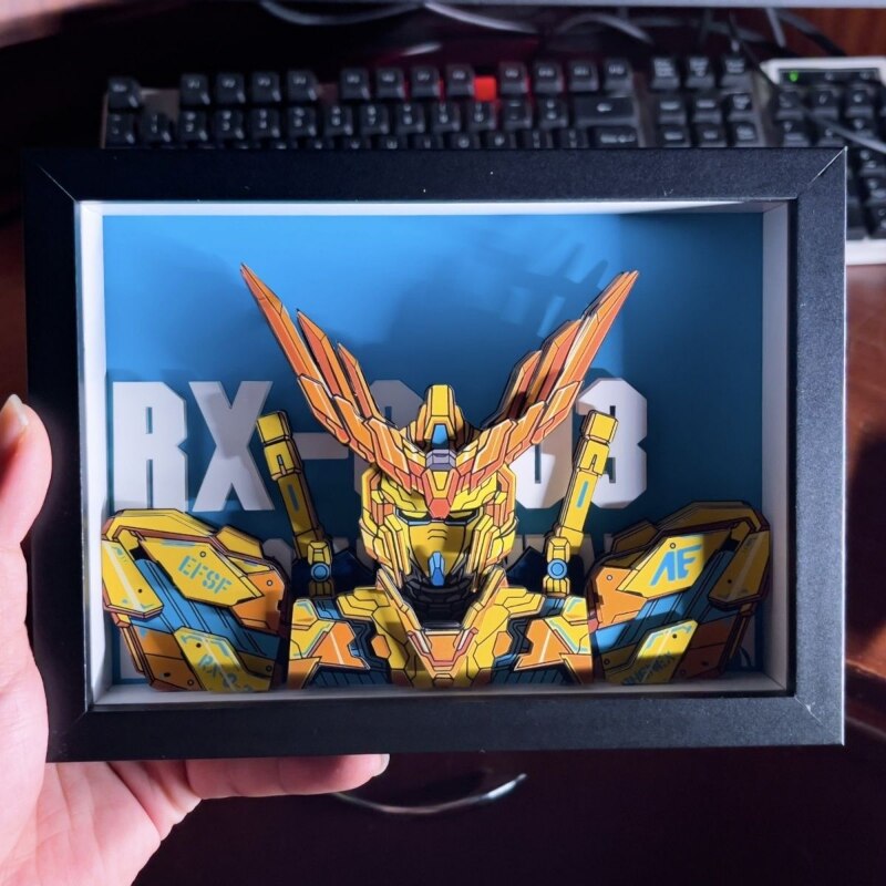 Gundam Mech Warrior 3D Photo Frame