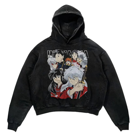 This hoodie is a wearable piece of art, showcasing your favorite characters. | If you are looking for more Inuyasha Merch, We have it all! | Check out all our Anime Merch now!