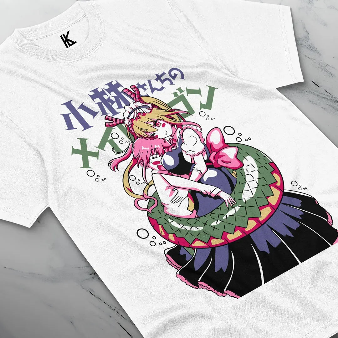 Immerse yourself in this striking Tohru Tee, perfect for anime fans. Looking for more Dragon Maid merch? Explore our full collection of anime merch now!