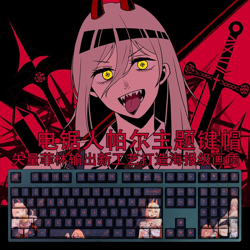 Chainsaw Man Power PBT Dye Subbed Keycap Set