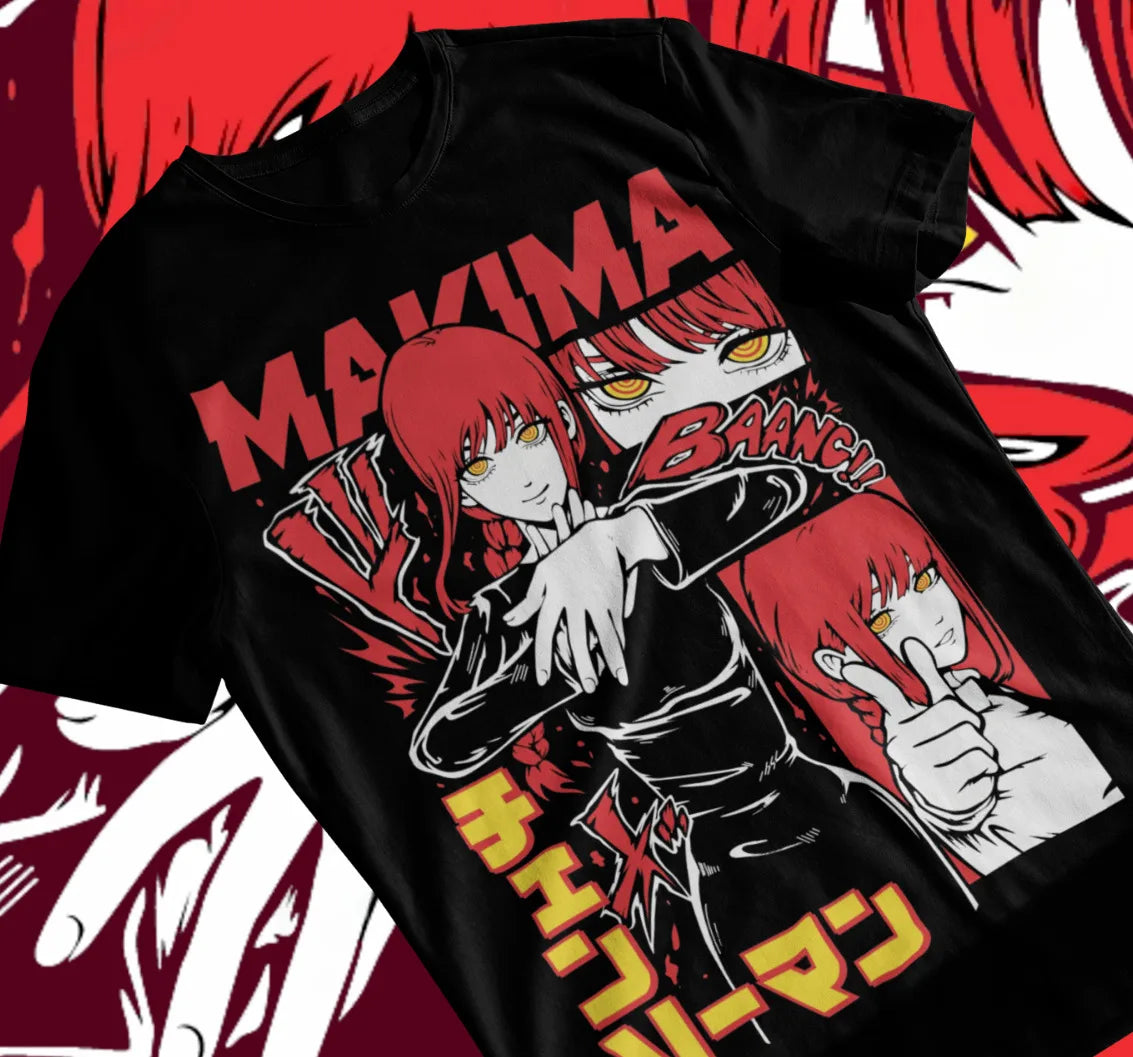 This tee features the charismatic Makima in a powerful design that captures her essence. If you are looking for more Chainsaw ManMerch, We have it all! | Check out all our Anime Merch now!