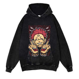 Sukuna from Jujutsu Kaisen Vintage Hoodie