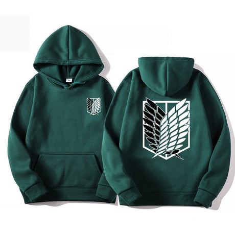 Gear up with our Attack on Titan Scout Regiment Hoodie, the ultimate streetwear pullover for anime enthusiasts. Here at Everythinganimee we have only the best anime merch! Free Global Shipping
