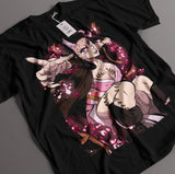 Immerse yourself in this striking Nezuko Tee, perfect for anime fans. Looking for more Demon Slayer merch? Explore our full collection of anime merch now!