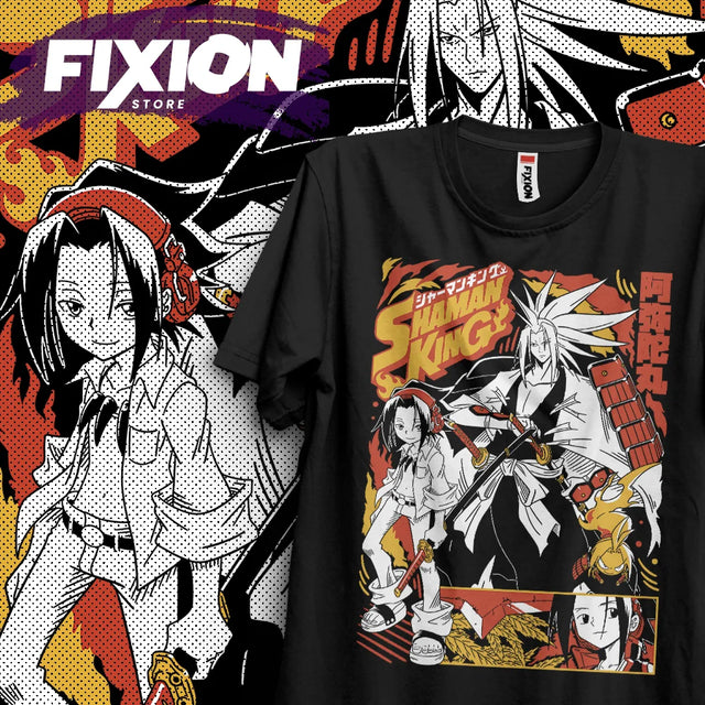 Here at Everythinganimee we have the best anime shirts in the world.
Celebrate the world of Shaman King with this dynamic and bold tee, featuring iconic characters ready for the ultimate battle. This design captures the spirit and excitement of the series.