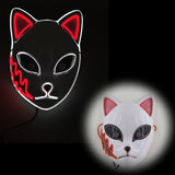 Demon Slayer Glowing LED Wire Mask