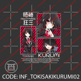 Tokisaki Kurumi Grid T-Shirt