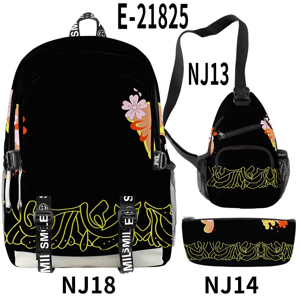 Demon Slayer Kimetsu No Yaiba 3pcs/Set Bags