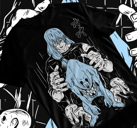 Immerse yourself with this striking tee featuring the unyielding  Mahito tee. If you are looking for more Jujutsu Kaisen Merch, We have it all! | Check out all our Anime Merch now!