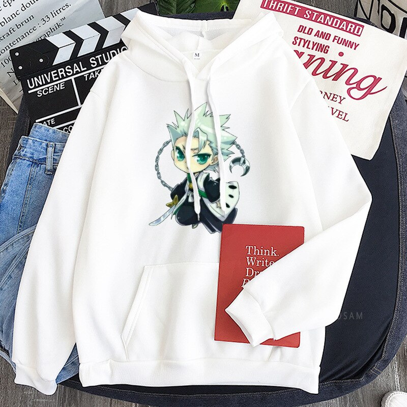 Tōshirō Hitsugaya Hooded Pullover Oversized Sweatshirt