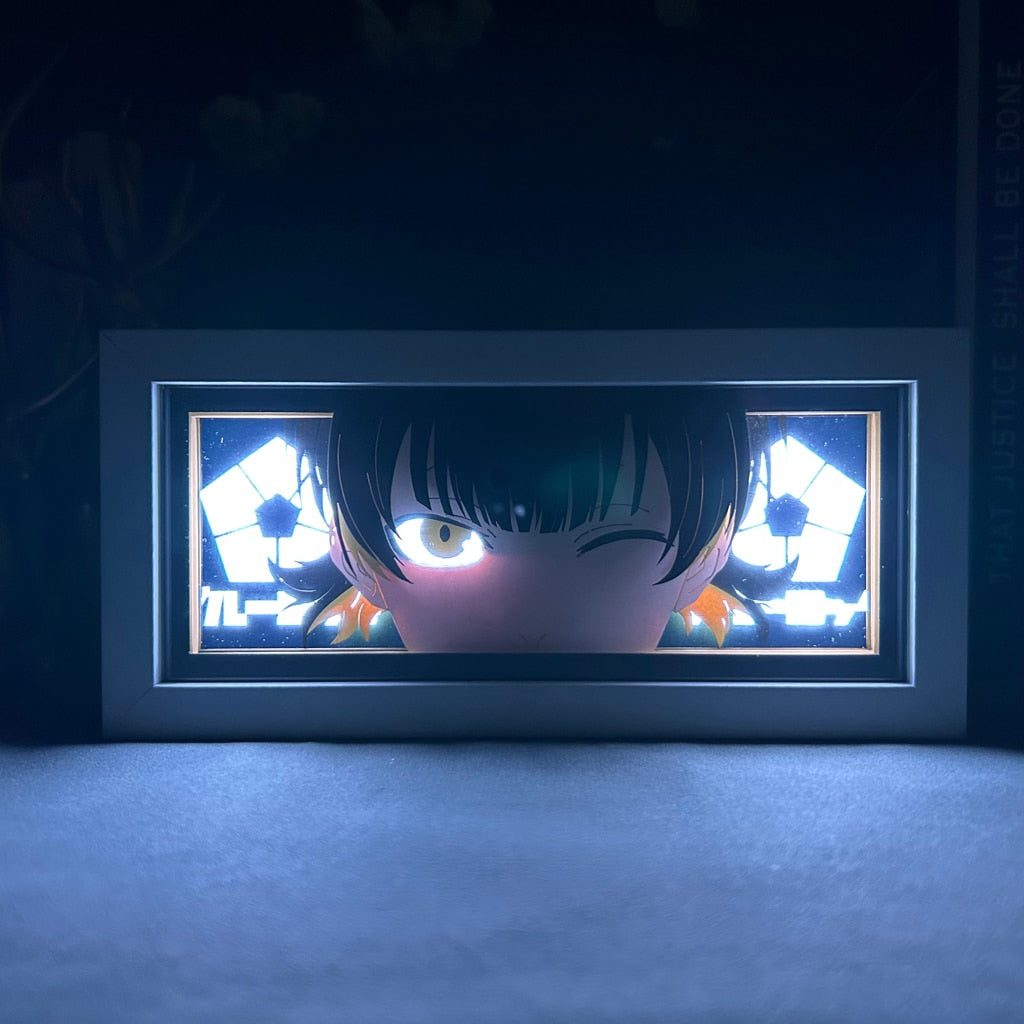 Anime Light Box Meguru Bachira Blue Lock for Room Decor Manga Paper Cut Table Desk Lamp Anime Blue Lock Lightbox Eyes Face, everythinganimee