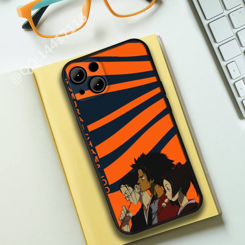 For iphone Anime Samurai Champloo Phone Case For iphone13 12 11 14 Pro Max X XR Mini XS 7 8 plus SE 2020 Full Coverage Covers, everythinganimee