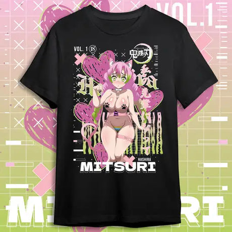 Here at Everythinganimee we have the best anime shirts in the world.
Dive into the playful world of Mitsuri with this eye-catching Neko-themed tee! Featuring the beloved Mitsuri from Demon Slayer in a fun, bold design, this shirt is perfect for fans.