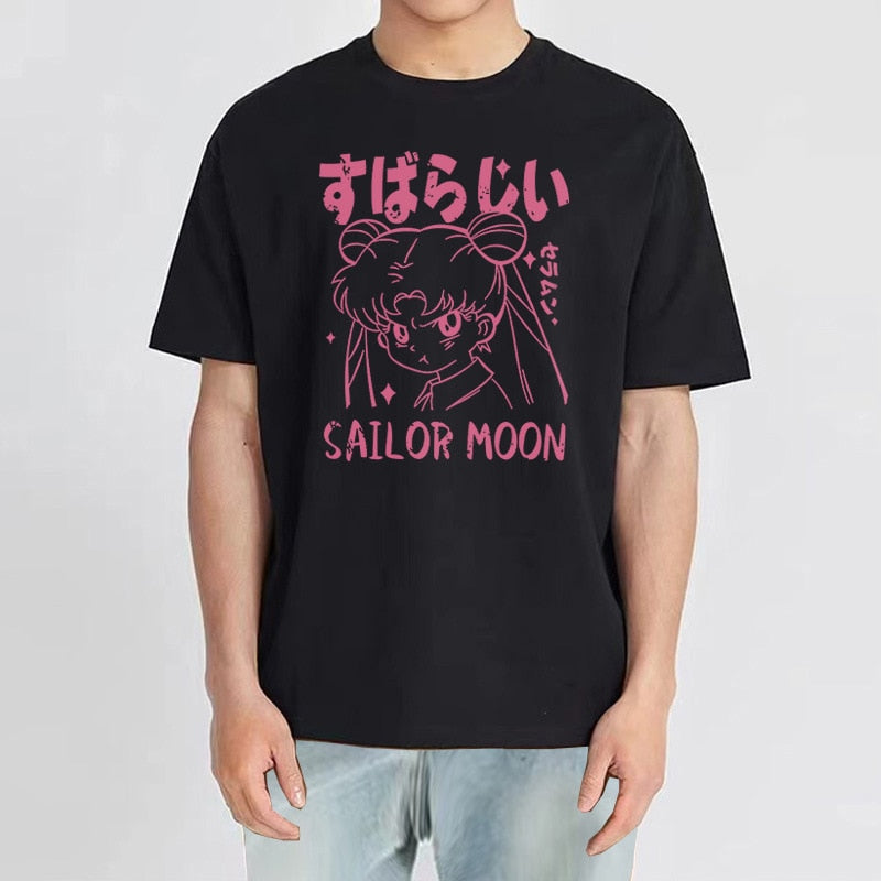 Transform your everyday style with the Lunar Elegance Sailor Moon Guardian Tee | Looking for Anime Merch? Here at Everythinganimee we have the best anime merch around the world!