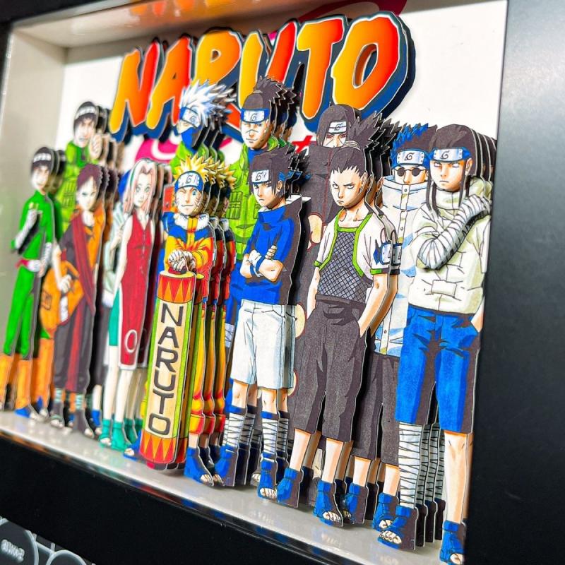 Naruto 3D Family Wall Decoration