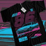 Here at Everythinganimee we have the best anime shirts in the world. 
Get ready to drift in style with this electrifying AE86 shirt, inspired by the legendary Initial D series.