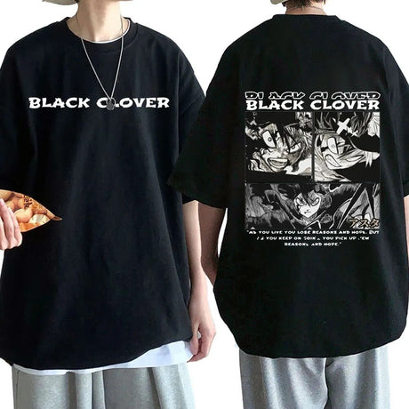 This shirt features iconic emblems & characters from the popular anime series Black Clover. If you are looking for more Black Clover Merch, We have it all!| Check out all our Anime Merch now! 