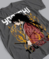 Immerse yourself in this striking Yoriichi Tee, perfect for anime fans. Looking for more Demon Slayer merch? Explore our full collection of anime merch now!