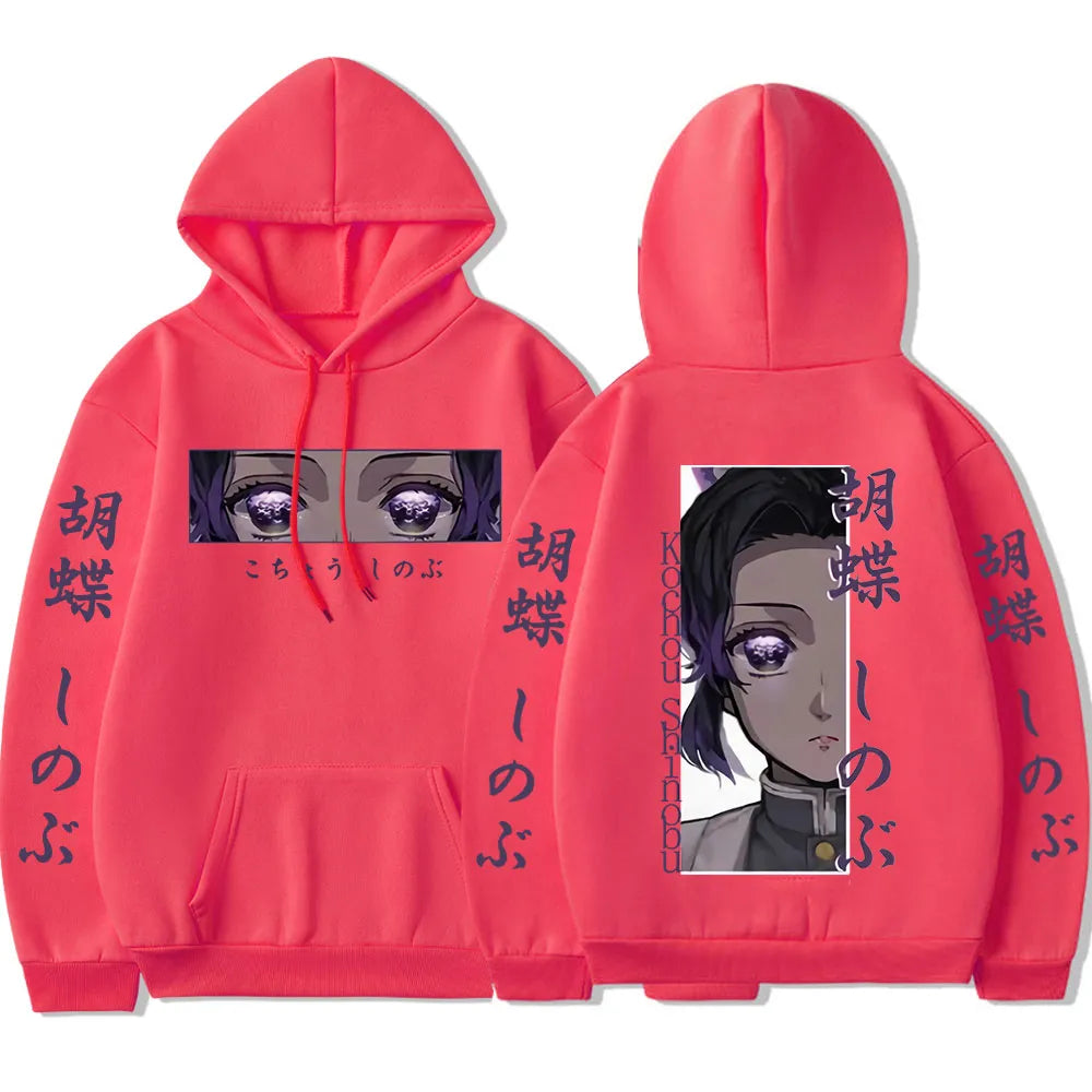 Experience the Elegance Shinobu Kochou with our Demon Slayer Hoodie! | If you are looking for more Demon Slayer Merch, We have it all! | Check out all our Anime Merch now!