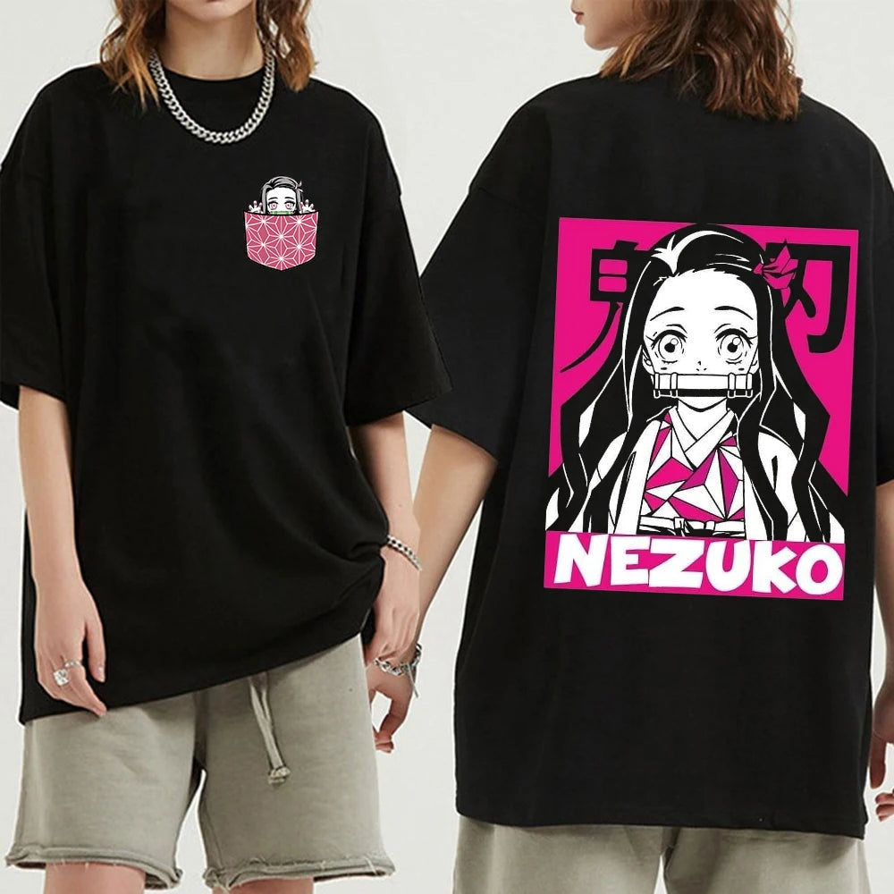 Here at Everythinganimee we have only the best anime merch! Free Global Shipping.
Embrace the spirit of Demon Slayer with this unique Kamado Nezuko T-Shirt. Made from 100% premium cotton, this tee offers comfort and durability, making it perfect for everyday wear. 