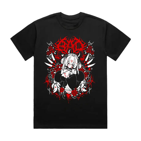 Here at Everythinganimee we have the best anime shirts in the world.
Dive into the dark and mysterious world of Bao 52Hz with this mesmerizing tee, featuring a striking design that captures the haunting beauty of the character.