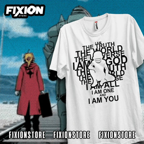 This tee captures the magic of Truth. If you're looking for more Fullmetal Alchemist merch, we have it all! Check out our anime merch now—free shipping!