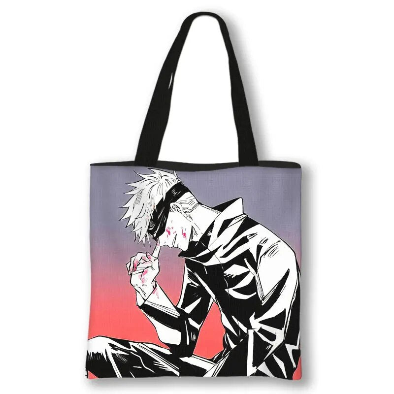 This canvas bag is a labor of love, to capture love of your anime characters. If you are looking for more Jujutsu Kaisen Merch, We have it all! | Check out all our Anime Merch now!