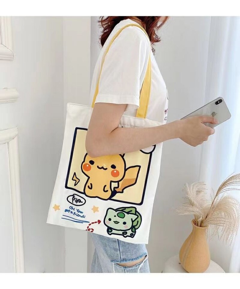 This canvas bag captures the magic of Pokemon. If you're looking for more Pokemon merch, we have it all! Check out our anime merch now—free shipping!