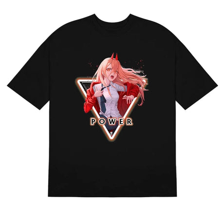 Here at Everythinganimee we have the best anime shirts in the world.
Unleash the fury of Power with this electrifying Chainsaw Man Power Rage Tee. Featuring a dynamic design of Power in all her chaotic glory, this shirt is a perfect tribute to the fierce and unpredictable Blood Fiend.