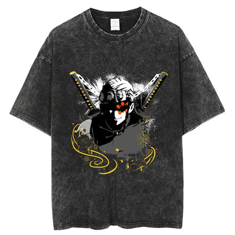 Anime TShirt Men Women Demon Slayer Manga Printed Tshirts 100%Cotton for Summer Harajuku Gothic Streetwear Casual Tops Tees, everythinganimee