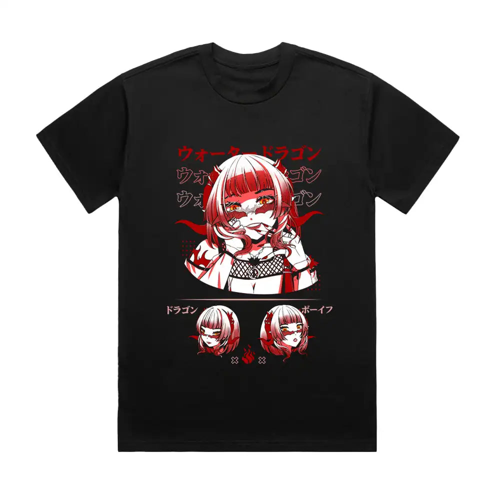 Here at Everythinganimee we have the best anime shirts in the world.
Step into the bold and eye-catching world of ADC_Vr with this stunning Eye Catcher Tee. The striking red and black design, combined with intricate anime art, makes this shirt a standout in any anime lover's wardrobe. Crafted with a passion for detail.