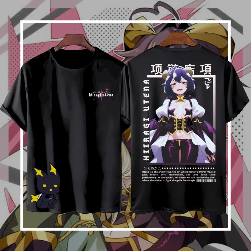 Here at Everythinganimee we have only the best anime merch! Free Global Shipping.
Step into the enchanting world of Mahou Shoujo ni Akogarete (Gushing Over Magical Girls) with this alluring Hiiragi Utena T-Shirt. 