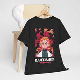 Immerse yourself in this striking Kyojuro Tee, perfect for any Kyojuro fan. Looking for more Demon Slayer merch? Explore our full collection of anime merch now!