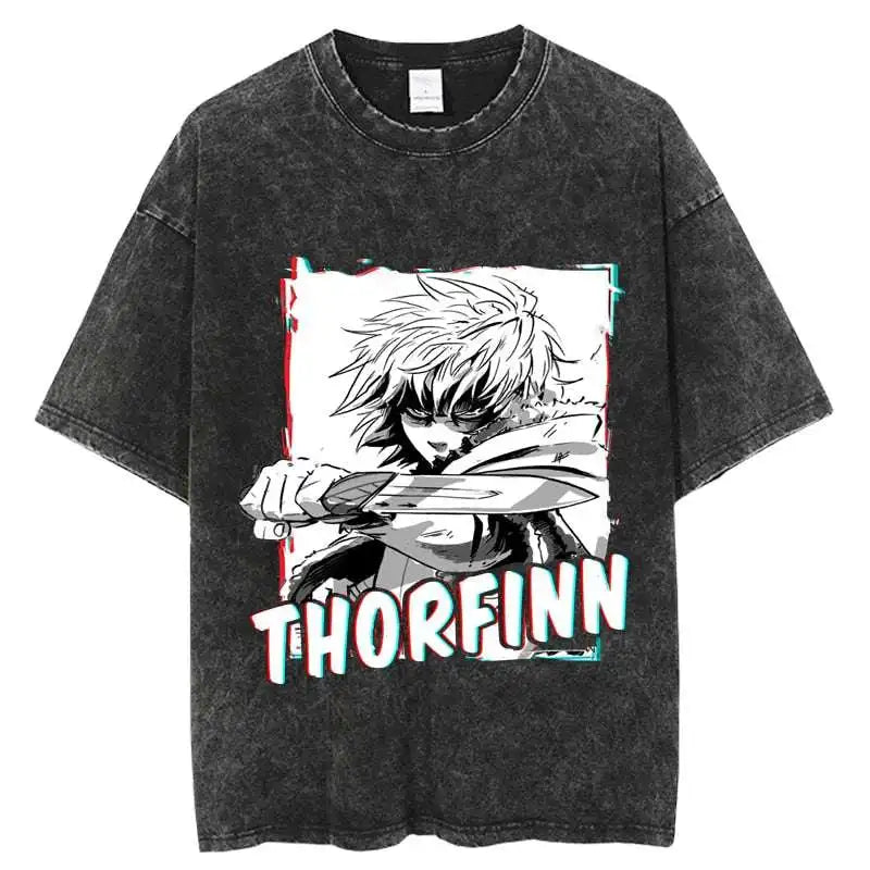 Here at Everythinganimee we have the best anime shirts in the world. 
Step into the Viking era with this epic Vinland Saga Thorfinn Tee, featuring the fierce and determined Thorfinn in action.