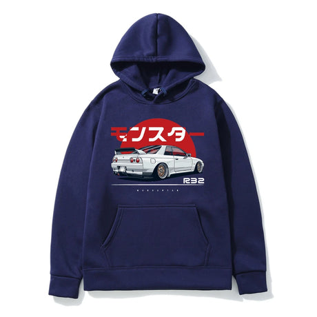 Become thew coolest person in the room with our new Initial D R32 Skyline Hoodie | Here at Everythinganimee we have the worlds best anime merch | Free Global Shipping