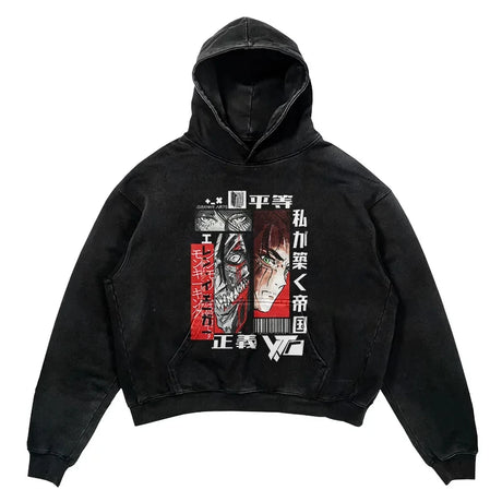 This hoodie carries the fierce spirit of the anime's beloved characters. | If you are looking for more Attack of Titan Merch, We have it all! | Check out all our Anime Merch now!