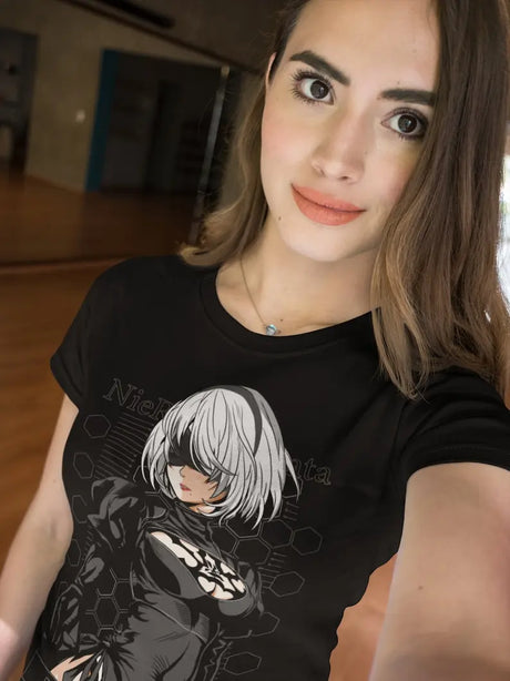 Embrace your love  with this eye-catching tee featuring an elegant illustration of a  waifu character.  If you are looking for more Nier Merch, We have it all! | Check out all our Anime Merch now!