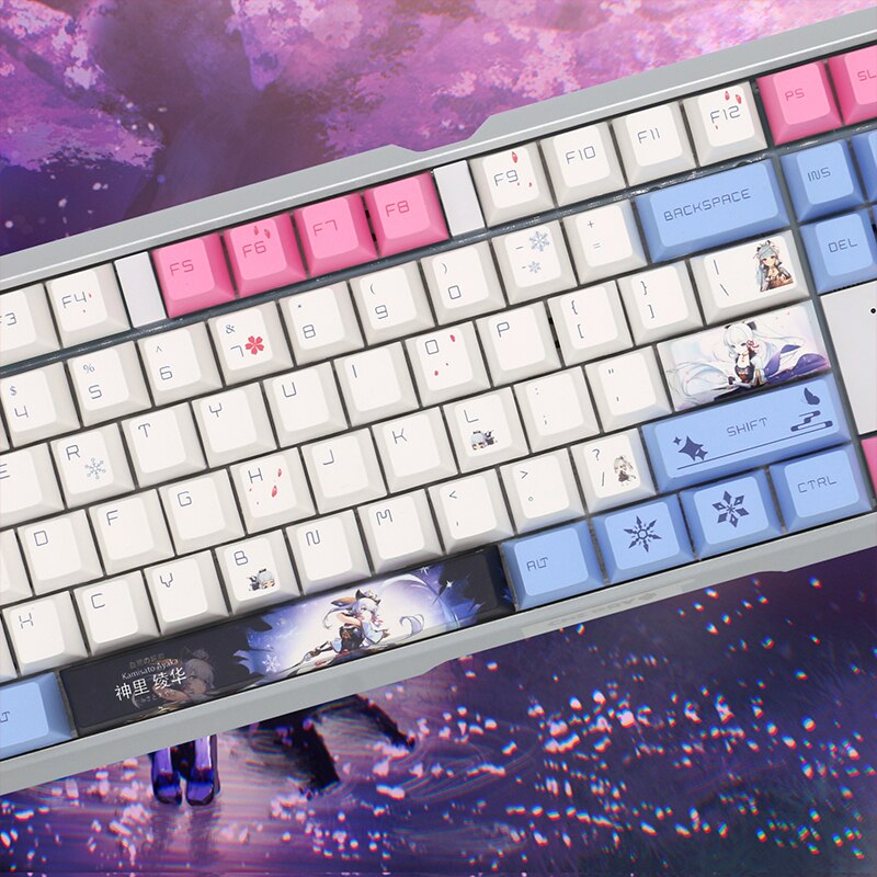 Genshin Impact Kamisato Ayaka MX3.0S Alloy RGB Mechanical Keyboard