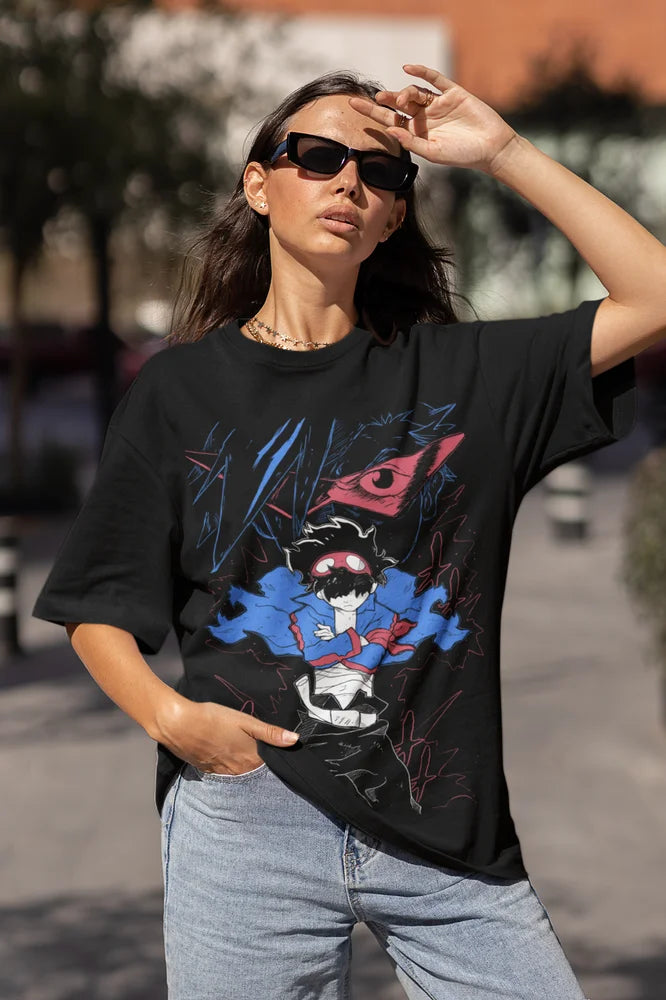 Immerse yourself in this striking Simon Tee, perfect for any Simon fans. Looking for more Gurren Lagann merch? Explore our full collection of anime merch now!