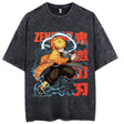 Anime Kimetsu no Yaiba Demon Slayer Washed Tshirts Men Women Inosuke Manga Print Tops Tees for Summer Gothic HarajukuStreetwear Everythinganimee, anime merch, anime gear, anime, anime stuff, buy anime, Manga Otaku Cosplay Japan Animation Shonen Shoujo Seinen Shojo Mecha Fandom Subtitle Dubbed Fanart MyAnimeList MangaStream Studio Ghibli